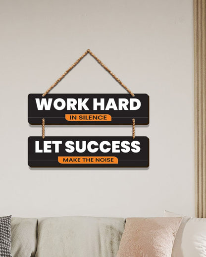 Inspire & Motivate Mdf Wooden Wall Hanging | 12 x 14 inches