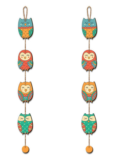 Wall & Door Wooden Hangings | Set of 2 | 5 x 37 inches