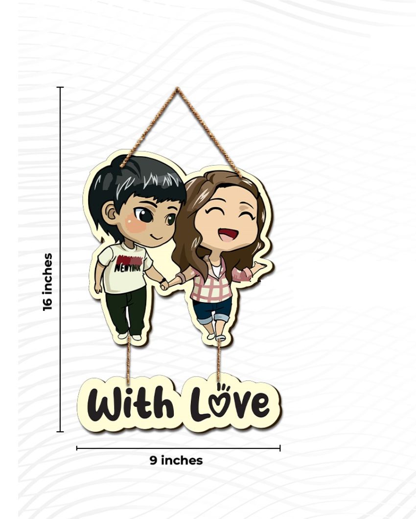 Couple Gifts Decorative Wall Hanging | 9 x 16 inches