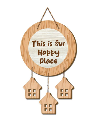 This Is Our Happy Place Inspirational Wall Hanging | 10 x 21 inches