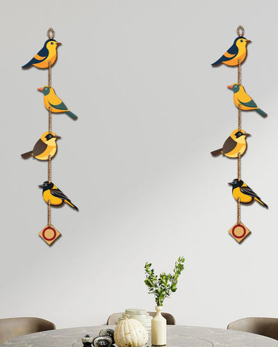 Beautiful Birds Wall And Door Hanging | Set of 2  | 6 x 25 inches