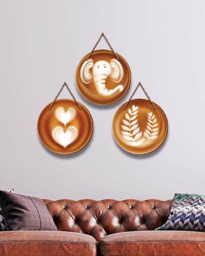 Wooden Wall Hangings | Set of 3  | 27 x 11 inches