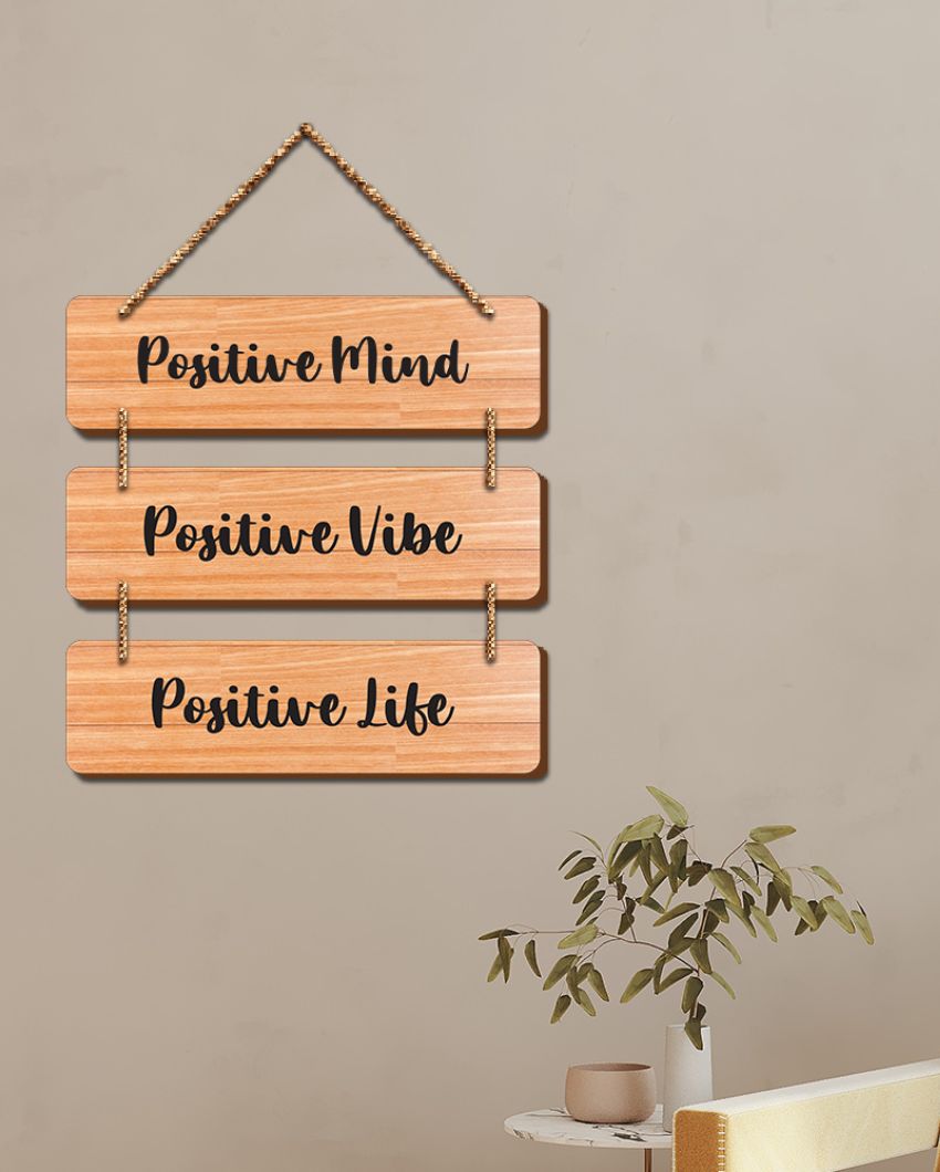 Daily Inspiration Motivational Quote Wooden Wall Hanging | 12 x 14 inches