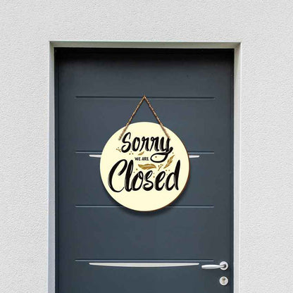 Charming Open & Closed Sign Door Wall Hangings | Pack of 2