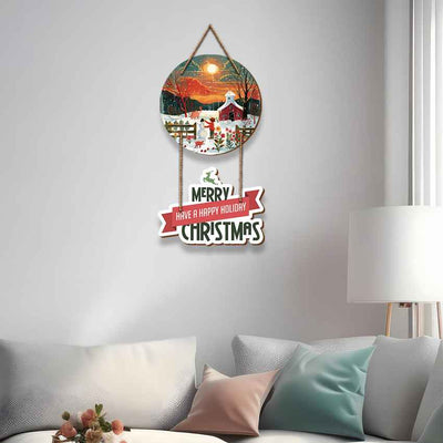 Memorable Merry Christmas Moments Art Wall Hanging | 21 x 9 inches