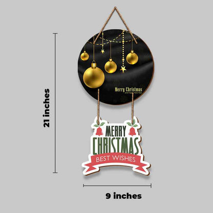 Delightful Merry Christmas Hanging Wall | 21 x 9 inches