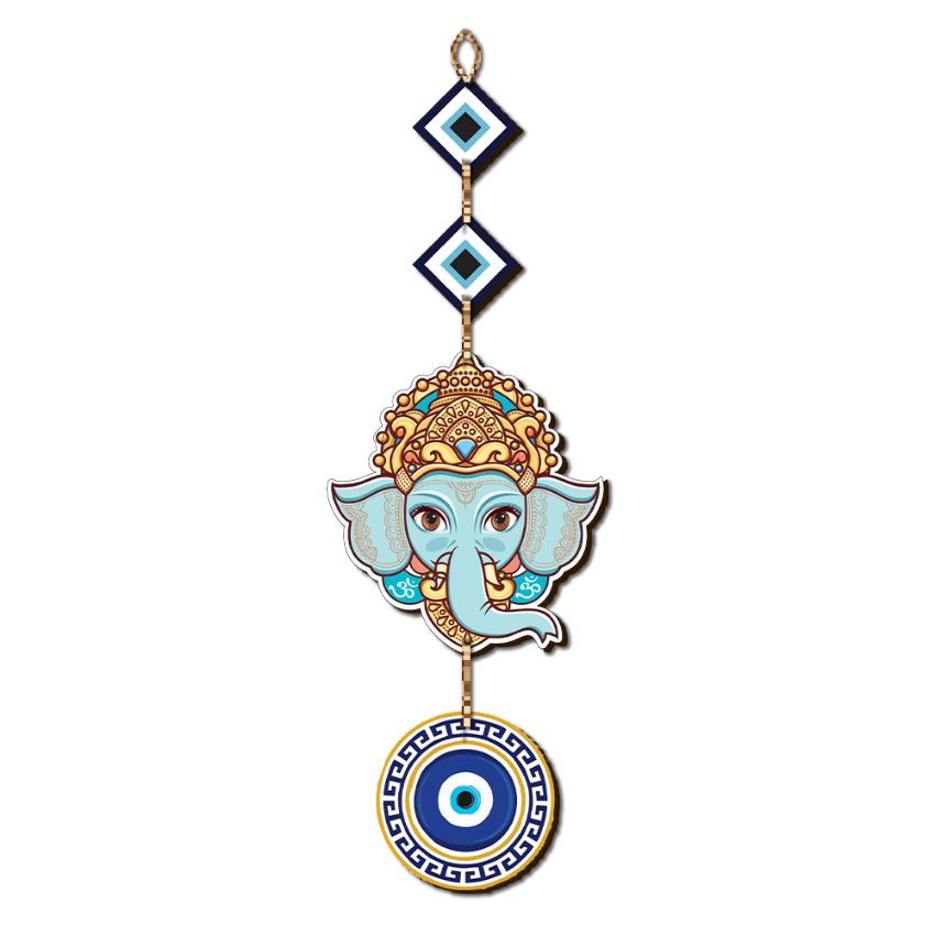 Shree Ganesha Mdf Wall Hangings | Set Of 2