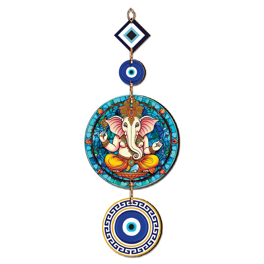 Shree Ganesha Mdf Wall Hangings | Set Of 2