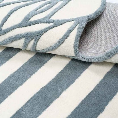 Lush Off-White Euphoric Wool Floor Covering Rug