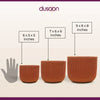 Ball Rib Black Planter | Multiple Sizes