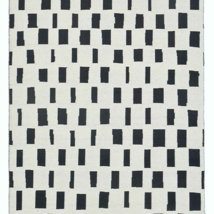 Chic Black & White Finn Reversible Floor Covering Rug