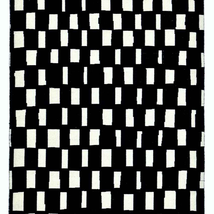 Chic Black & White Finn Reversible Floor Covering Rug