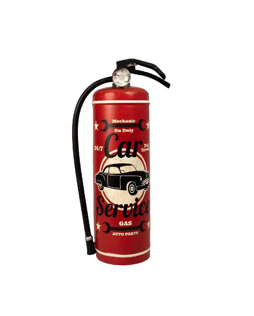 Car Service Prop Extinguisher Wall Decor |Red| 22 x 7 x 48 cm/ 9 x 3 x 19 inches