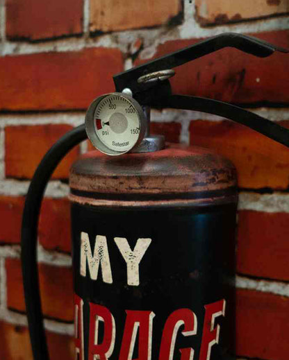 My Garage Prop Extinguisher Wall Decor | Black| 9 x 3 x 19 inches