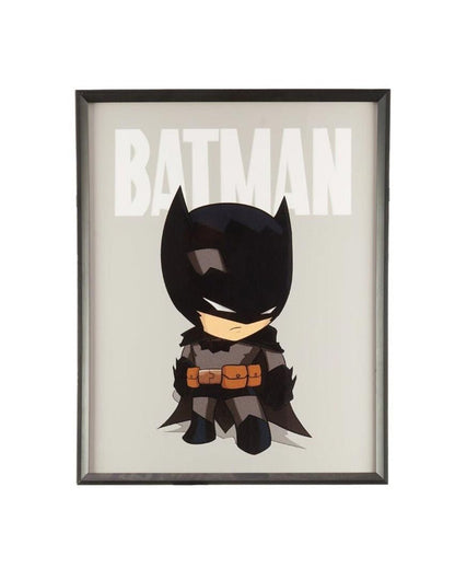 Animated Batman Wall Frame |Black| 48 x 38 cm/19 x 15 inches