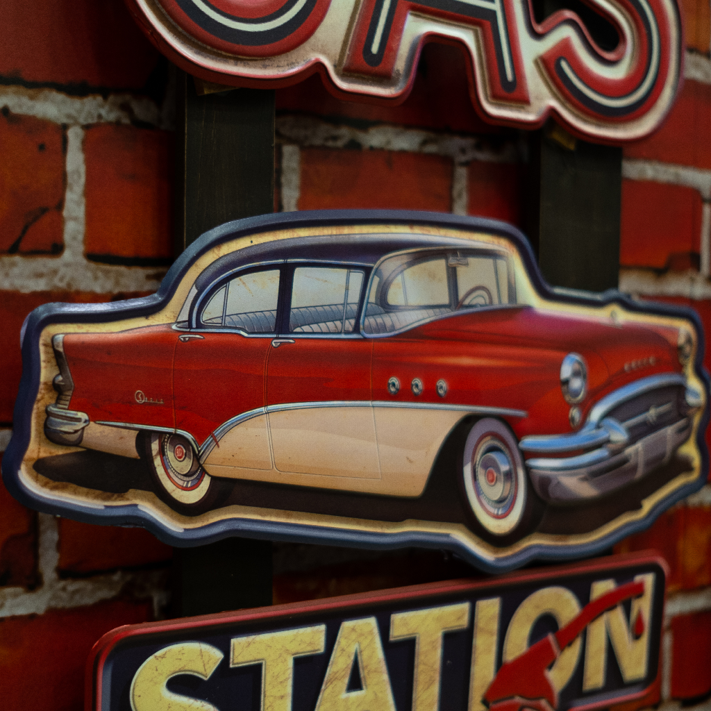 Gas Tool Retro Wall Decor | 15 x 2 x 24 inches