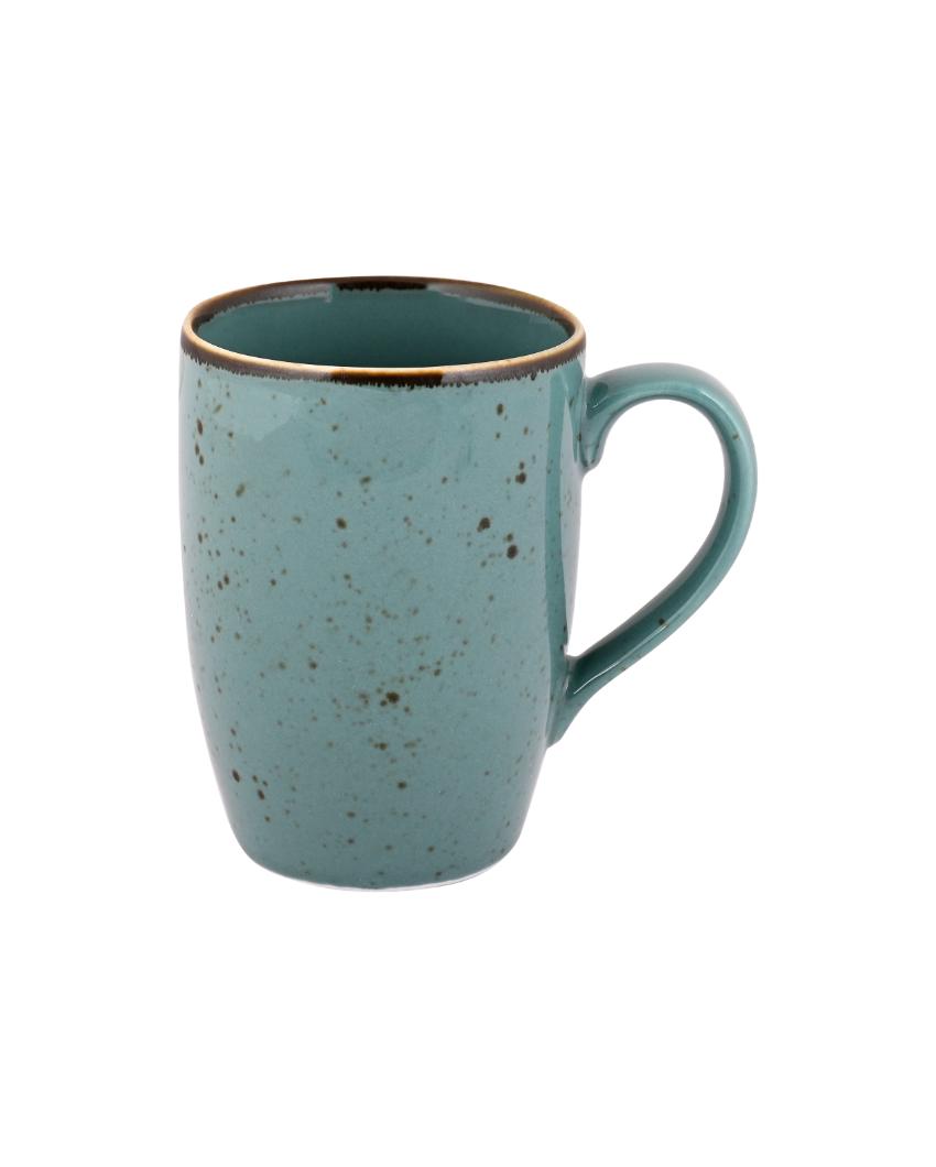 Doppio Green Forest Porcelain Coffee Mug | Set Of 6