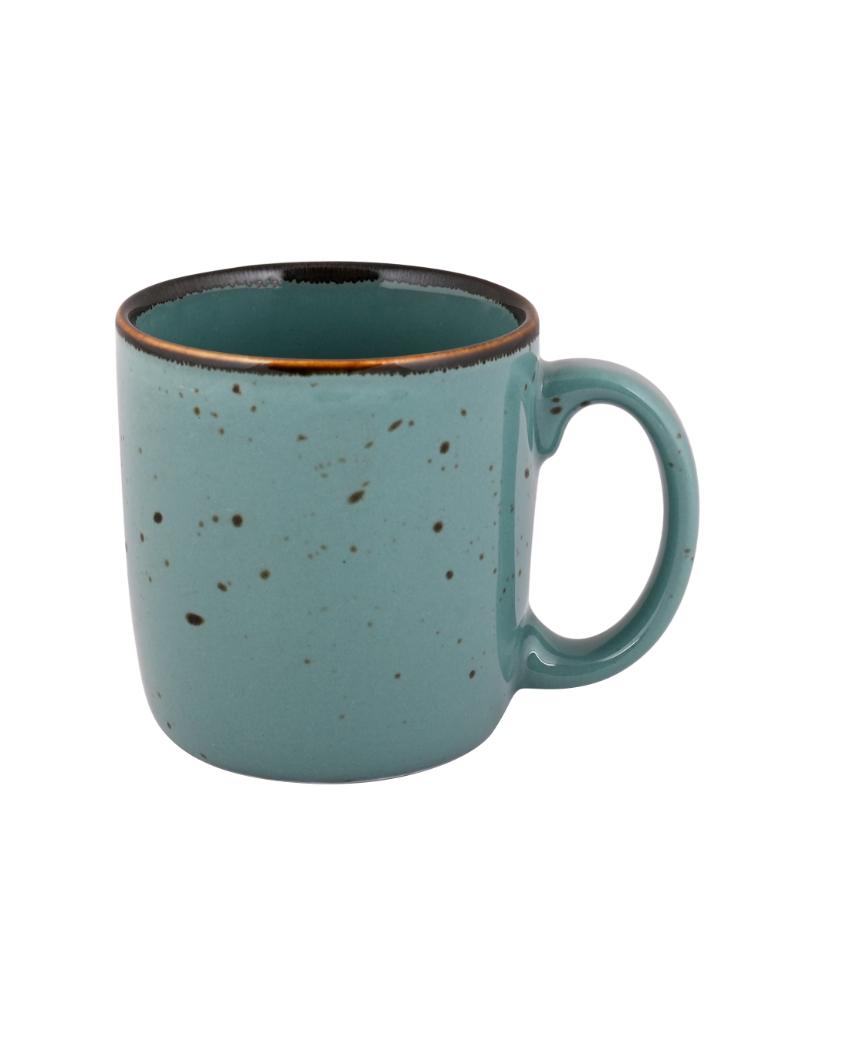 Espresso Green Forest Porcelain Coffee Mug | Set Of 6