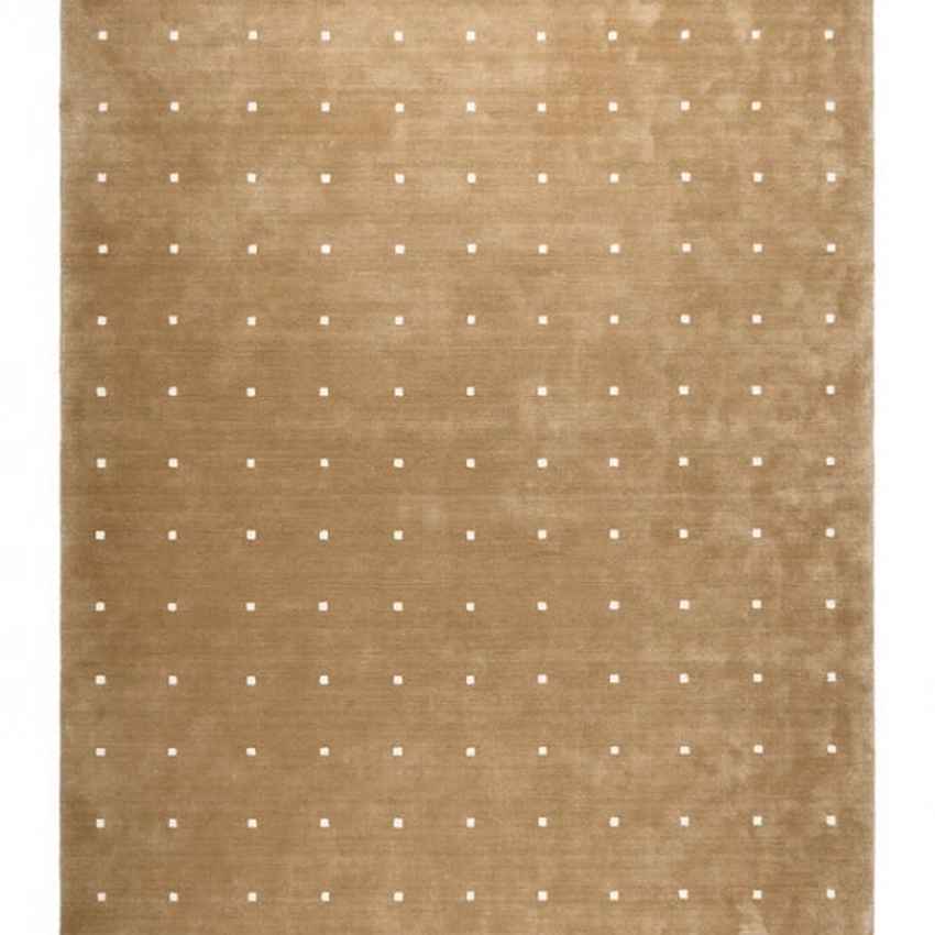 Crafted Brown Hem Hand Tufted Floor Covering Rug