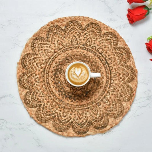 Printed Flower Placemat  | 14 inches