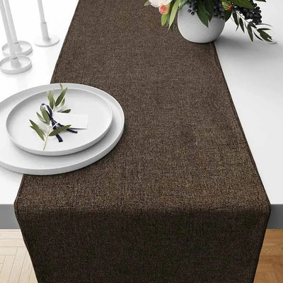 Jute Table Runner, Brown, 13X72 Default Title