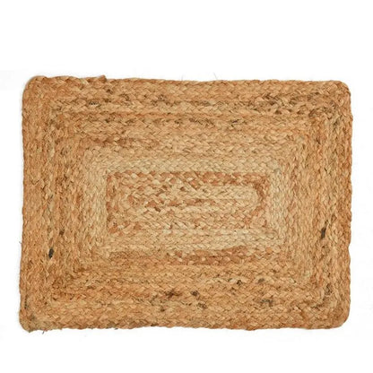 Plain Jute Braided Tablemat | 19 x 13 inches