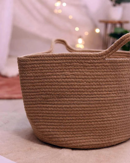 Jute Conical Storage Basket | 12 x 18 x 10 Inches