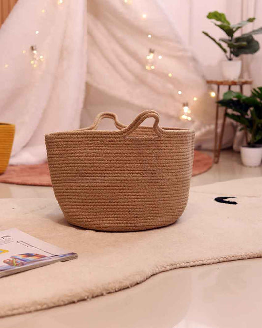 Jute Conical Storage Basket | 12 x 18 x 10 Inches
