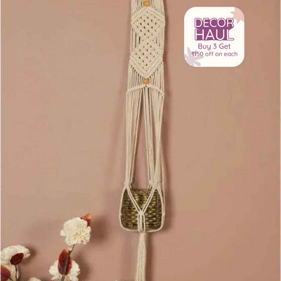 Diamond Knots Macrame Hanger Planter