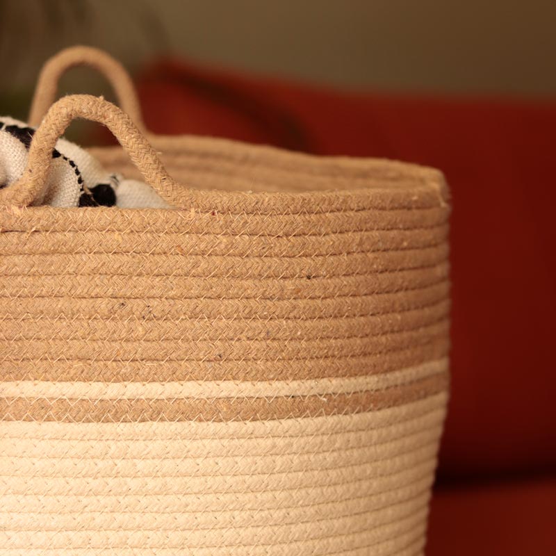 Thin Stripe Planter Basket | Multiple Sizes 12x12 inches
