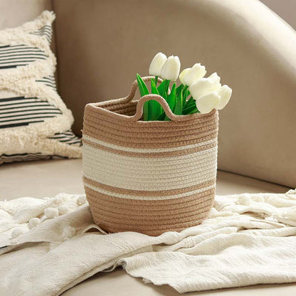 Thin Stripe Planter Basket
