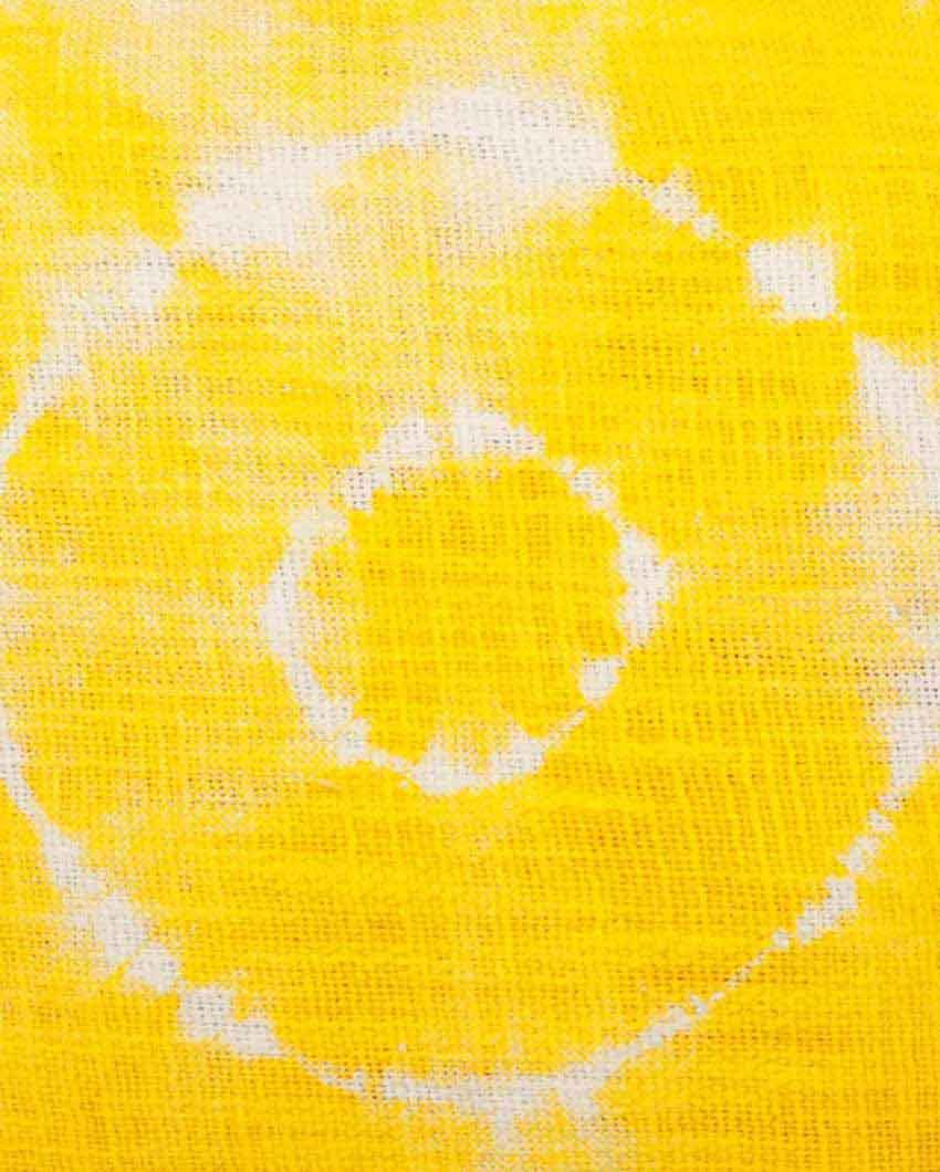 Shibori Tie Dye Slub Cushion Cover | 16 x 16 Inches