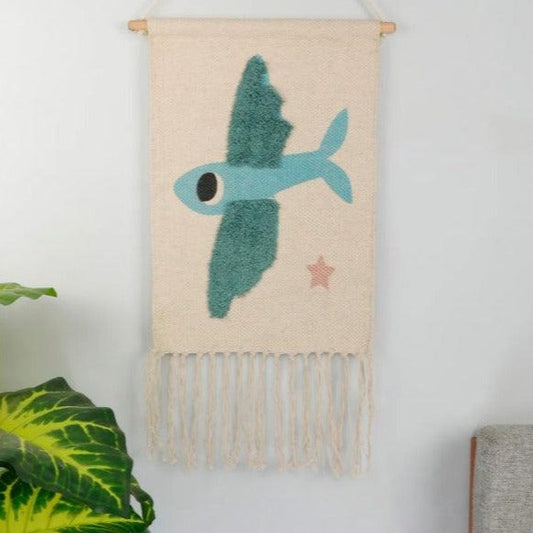 Fish Cotton Tufted Wall Hanging