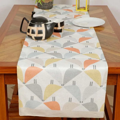 Birds Cotton Polyester Printed Table Runner | 54 x 14  inches