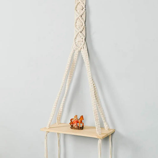Off White Macrame Wall Hanging | 12 x 5 Inches Default Title