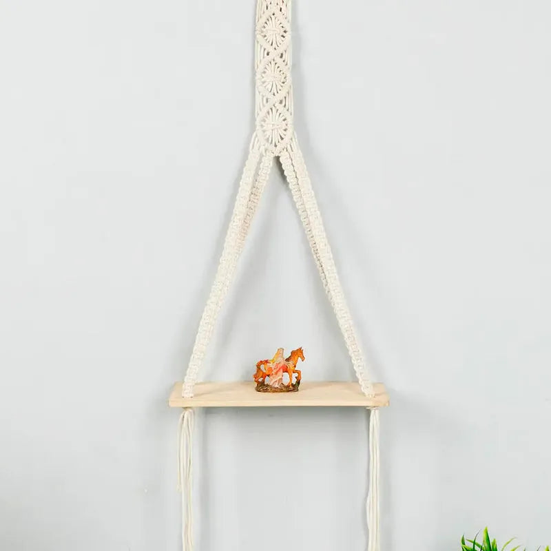 Off White Macrame Wall Hanging | 12 x 5 Inches Default Title