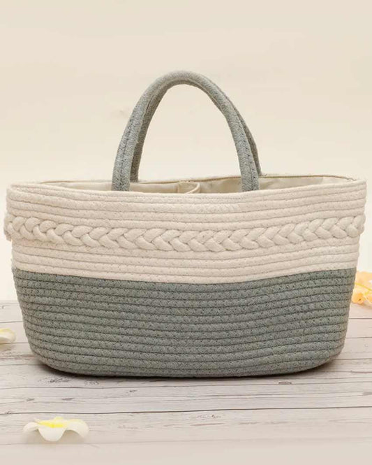Handle Cotton Carry Basket With Inner Partition