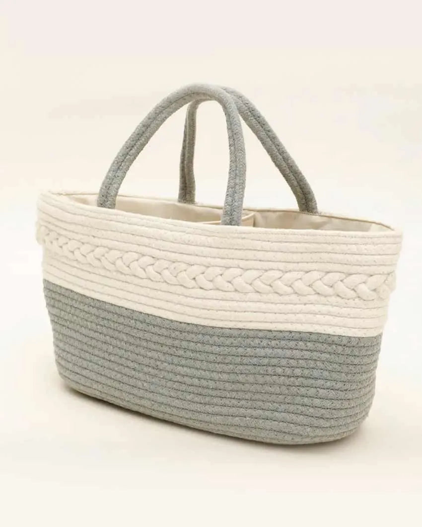 Handle Cotton Carry Basket With Inner Partition