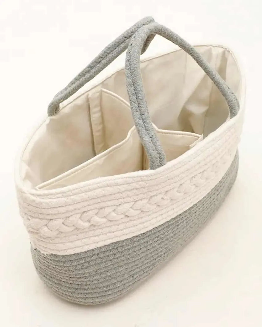 Handle Cotton Carry Basket With Inner Partition