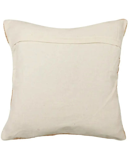 Bars Waves Knitted Tufted Cotton Cushion Cover | 18 X 18 Inches