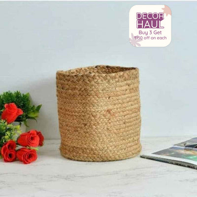 Beige Storage Basket | 10 Inches