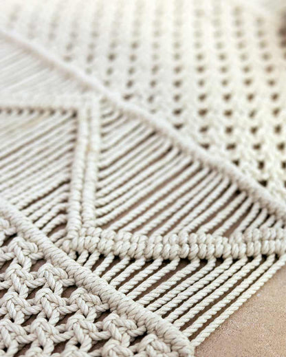 Macrame Dining Table Runner | 83 x 15  inches