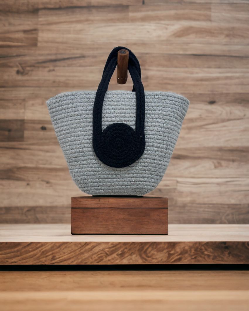 Handwoven Charm Women's Bucket Handbag | 8 x 11 x 8  inches