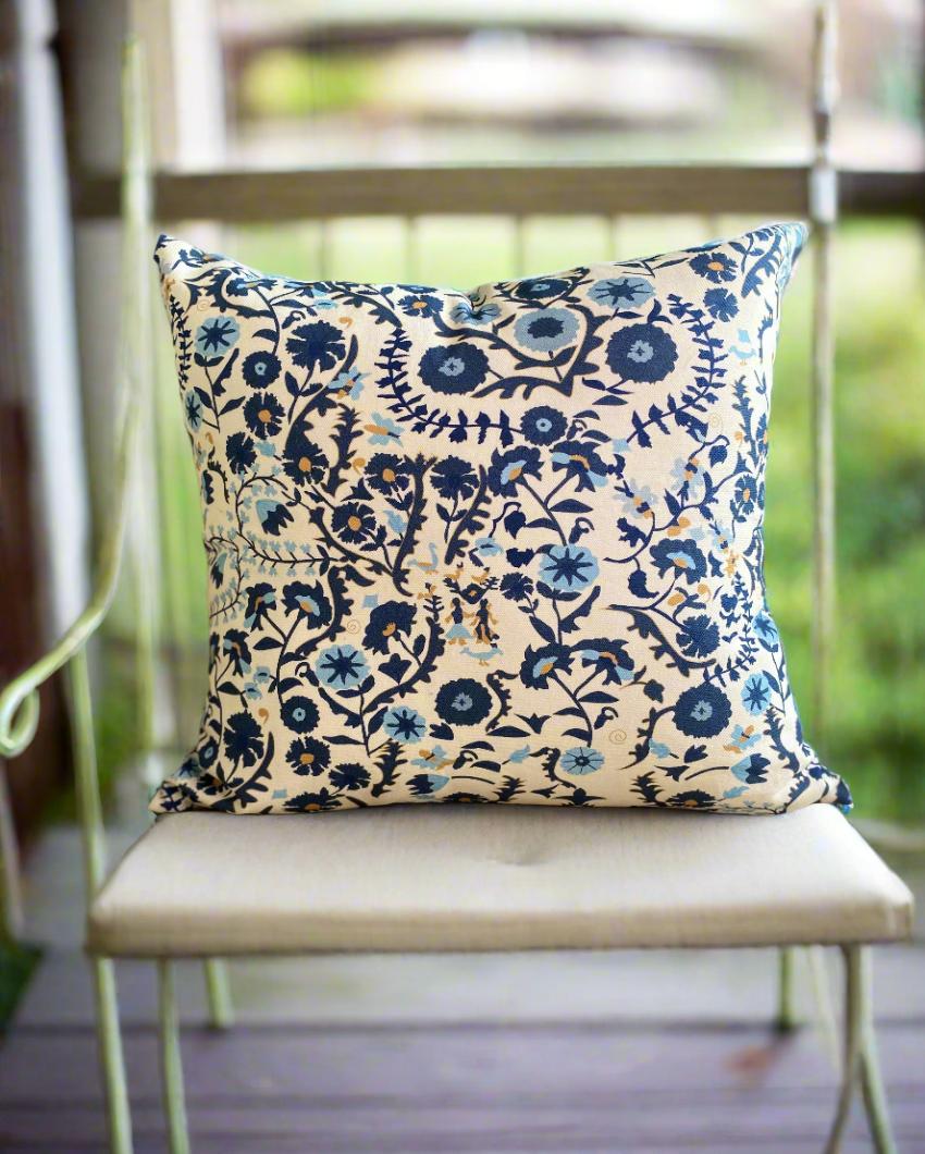 Riwaz Cotton Cushion Covers | Set of 2 | 16x16 inches