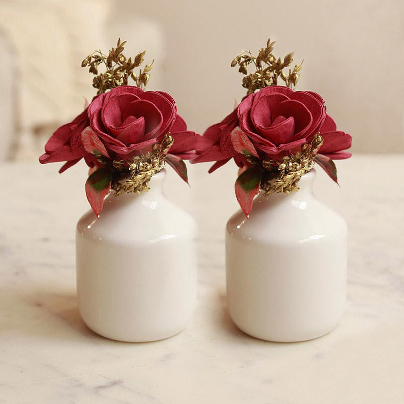 Love In Pink | Artificial | Solawood Flowers | Set of 2