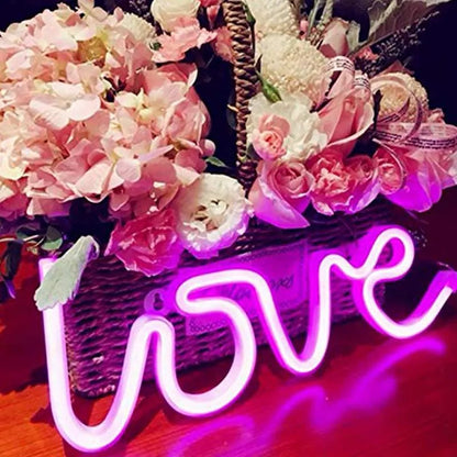 Love Led Light For Wall Hanging Pink