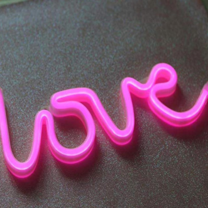 Love Led Light For Wall Hanging Pink