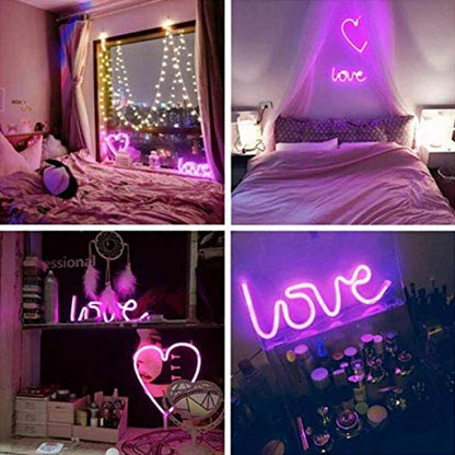 Love Led Light For Wall Hanging Pink