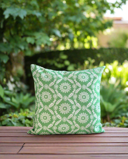 Mandala pattern cushion covers | Green| 16X 16 inches