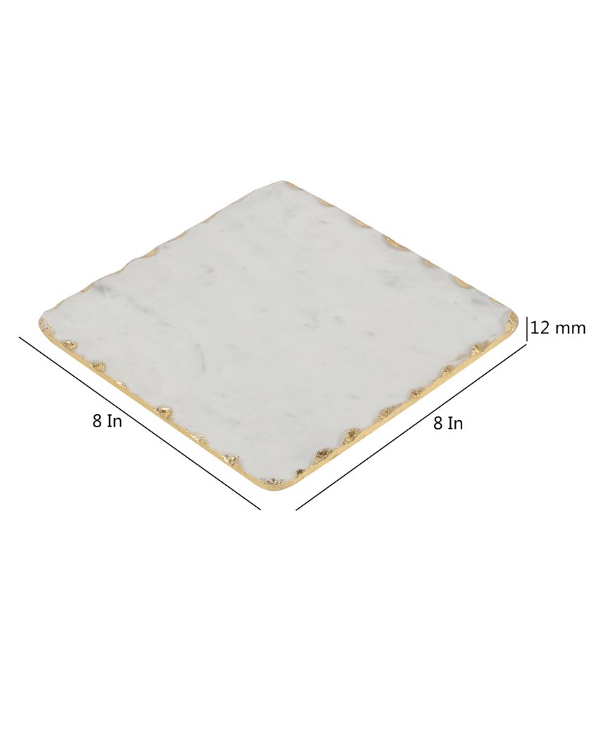 Sophisticated Marble Platter | 8 x 8 inches